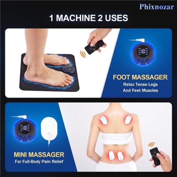 Foot Massager Mat for Muscle Relaxation,Back & Leg Foot Massage, TENS - Picture 3 of 8